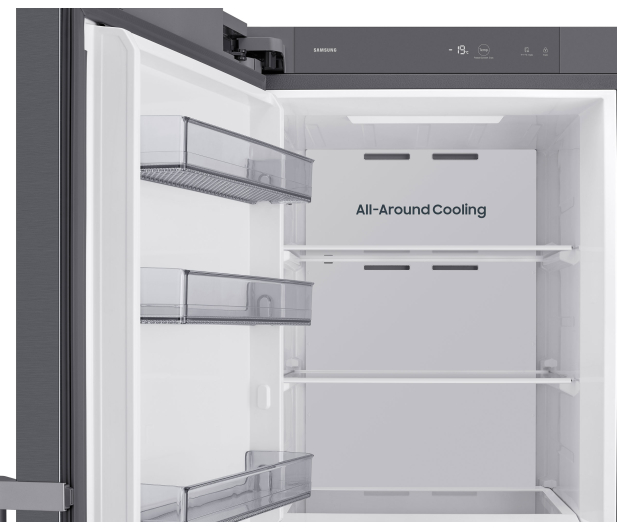 Zamrażarka Samsung RZ40H32PETEO Twin No Frost 185,8cm 36dB Srebrna 14,8kg/24h AI 323L - 1529118 - zdjęcie 7